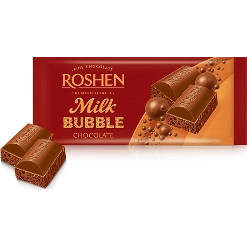 Roshen Aerated White Caramel Chocolate